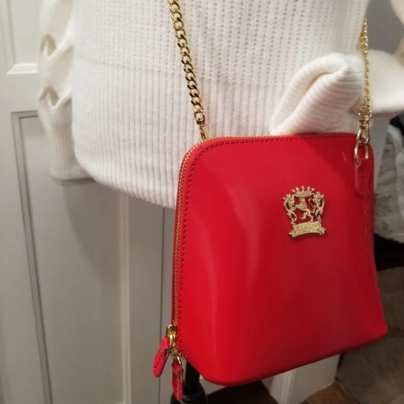 NWT 🇮🇹 Pratesi Firenze Handcrafted Italian Red Leather Crossbody Bag 🔥 - Picture 7 of 15